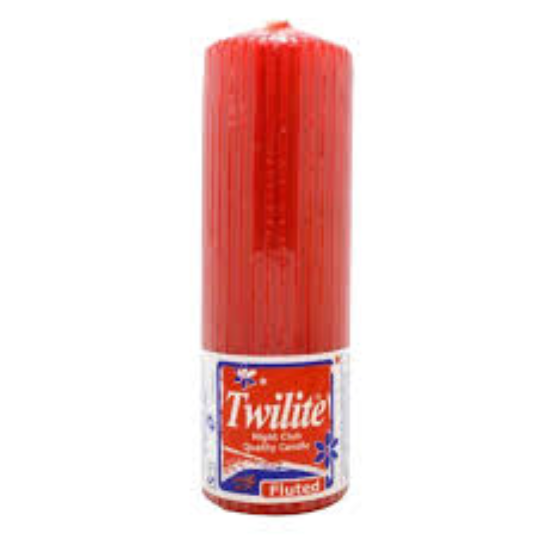 TWILITE FLUTED SM WHITE NIGH CLUB CANDLE